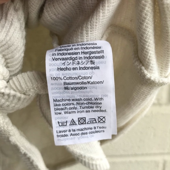 Madewell texture & thread button front tie top - Picture 6 of 8